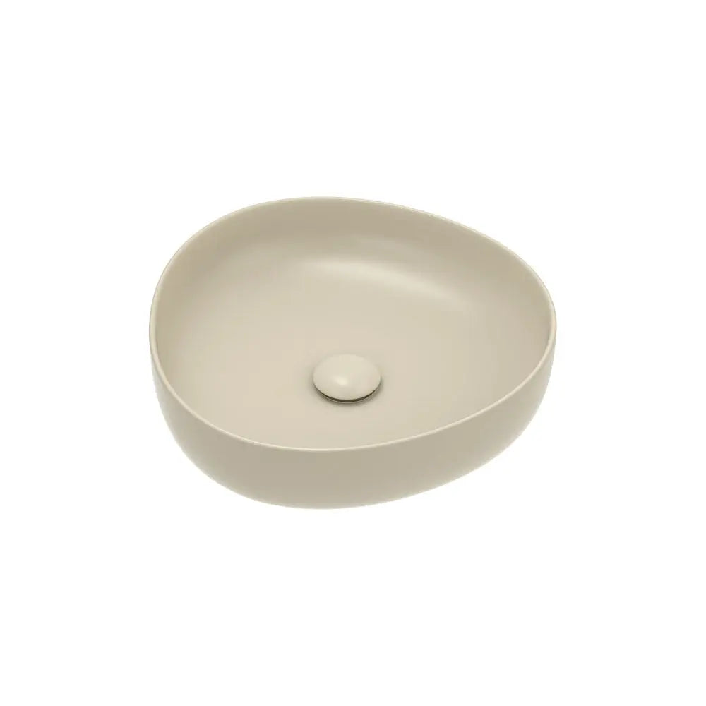 Pebble Small Above Counter Basin, Matte Khaki fienza