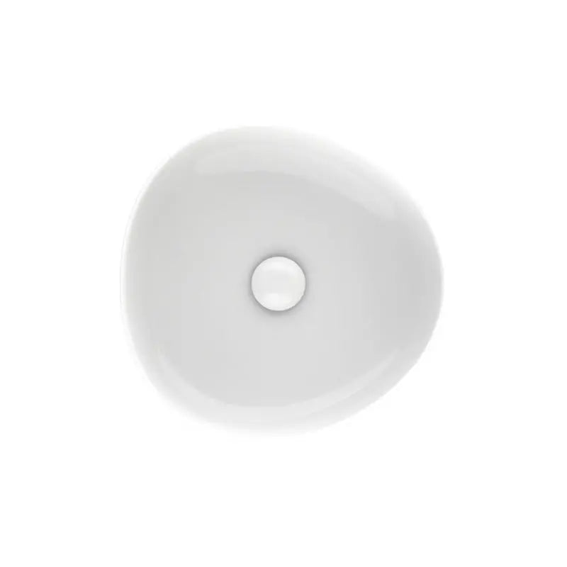 Pebble Small Above Counter Basin, Gloss White fienza