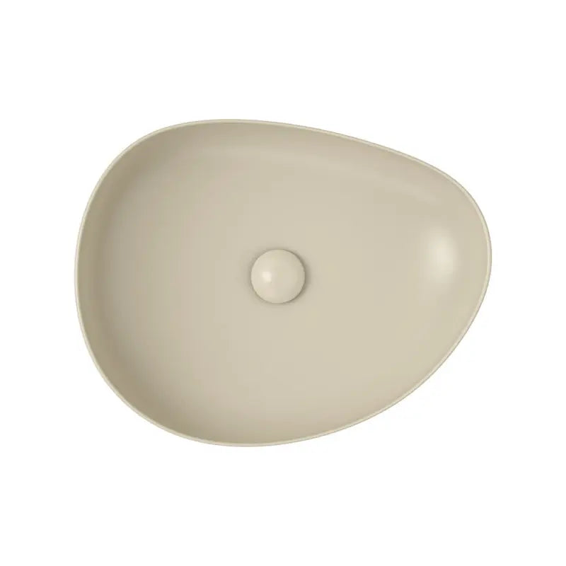Pebble Medium Above Counter Basin, Matte Khaki fienza