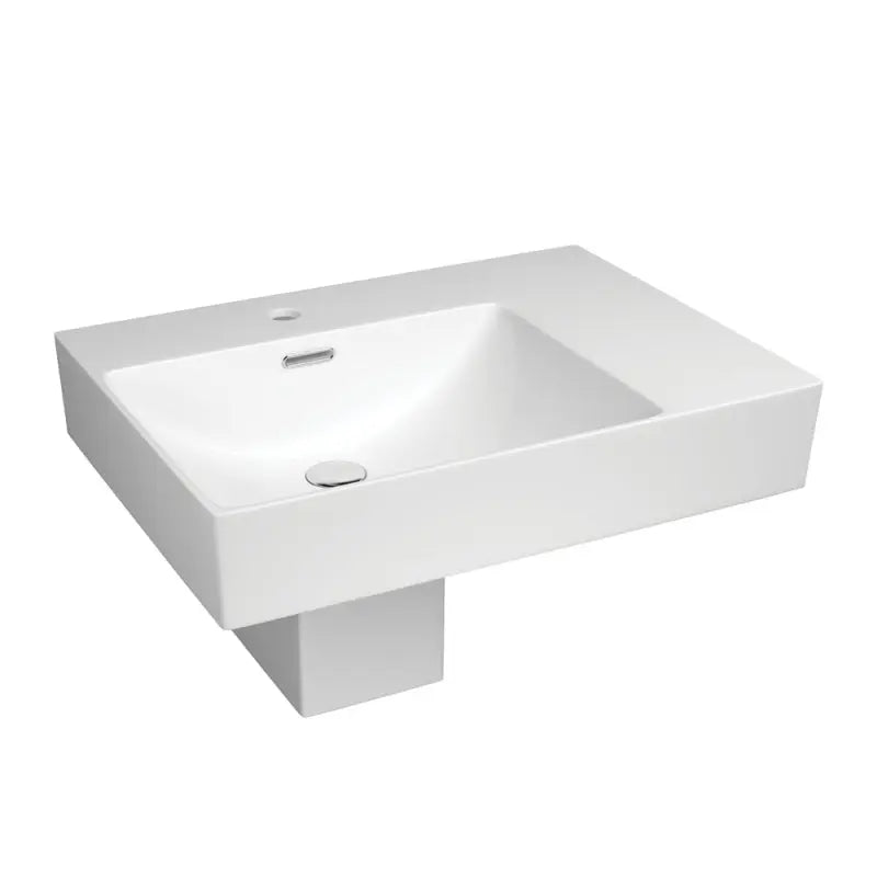 Tono Care Wall Basin with Integral Shroud, Left Bowl fienza