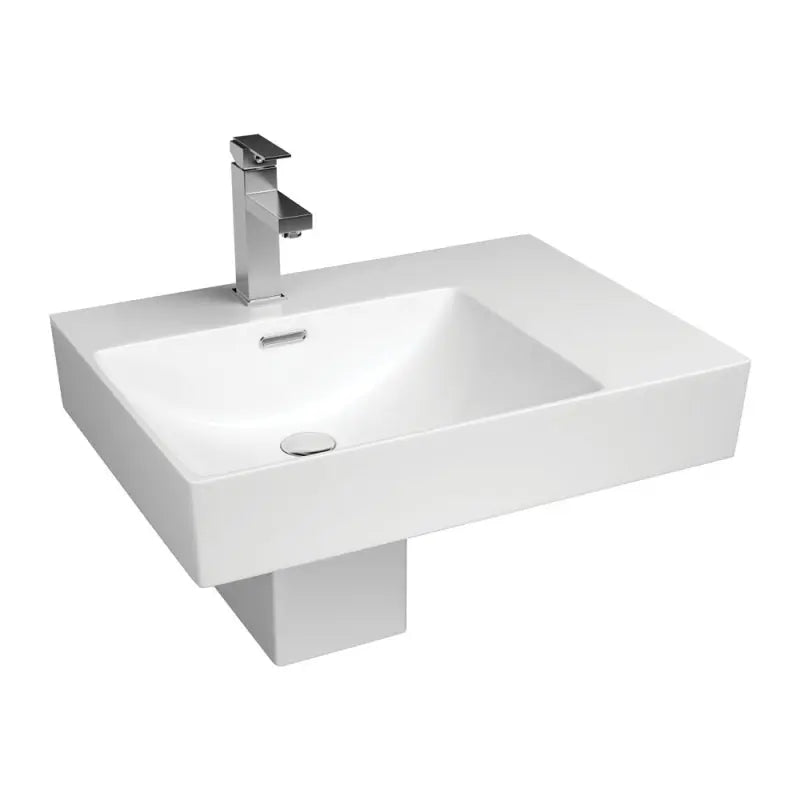 Tono Care Wall Basin with Integral Shroud, Left Bowl fienza