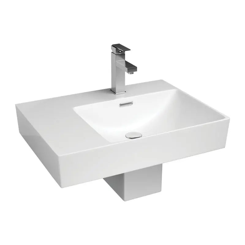 Tono Care Wall Basin with Integral Shroud, Right Bowl fienza