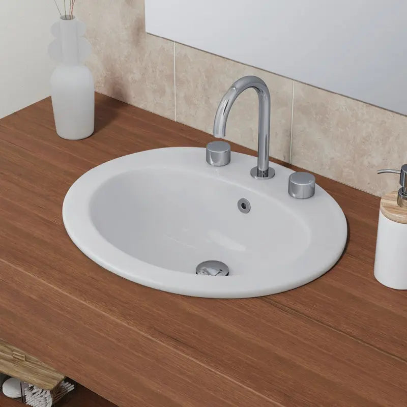 Lacy Fully-Inset Basin, 3 Tap Holes fienza