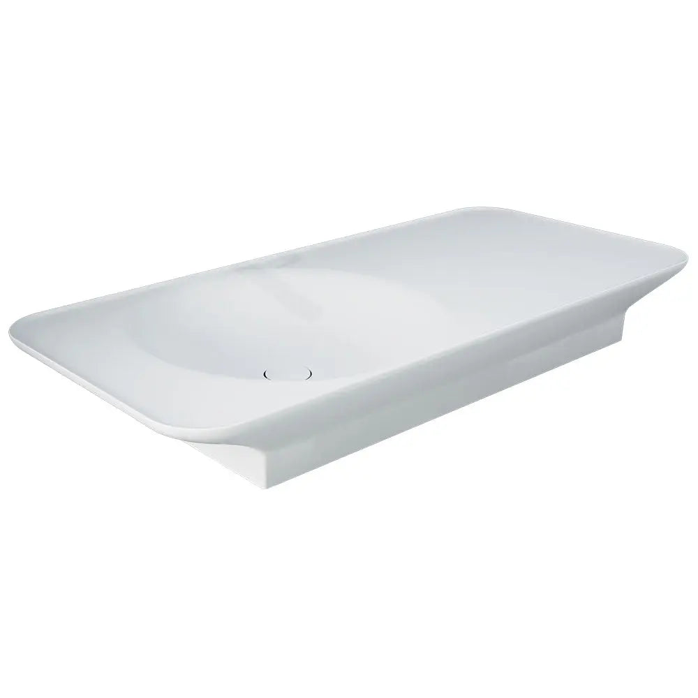 RAK Valet Left-Hand Wall Hung Basin, Matte White fienza