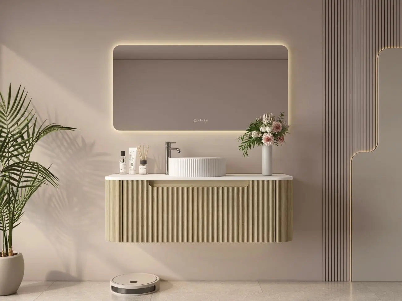 Rome 1200mm Wall-Hung Cabinet - Bur Oak mercioaustralia