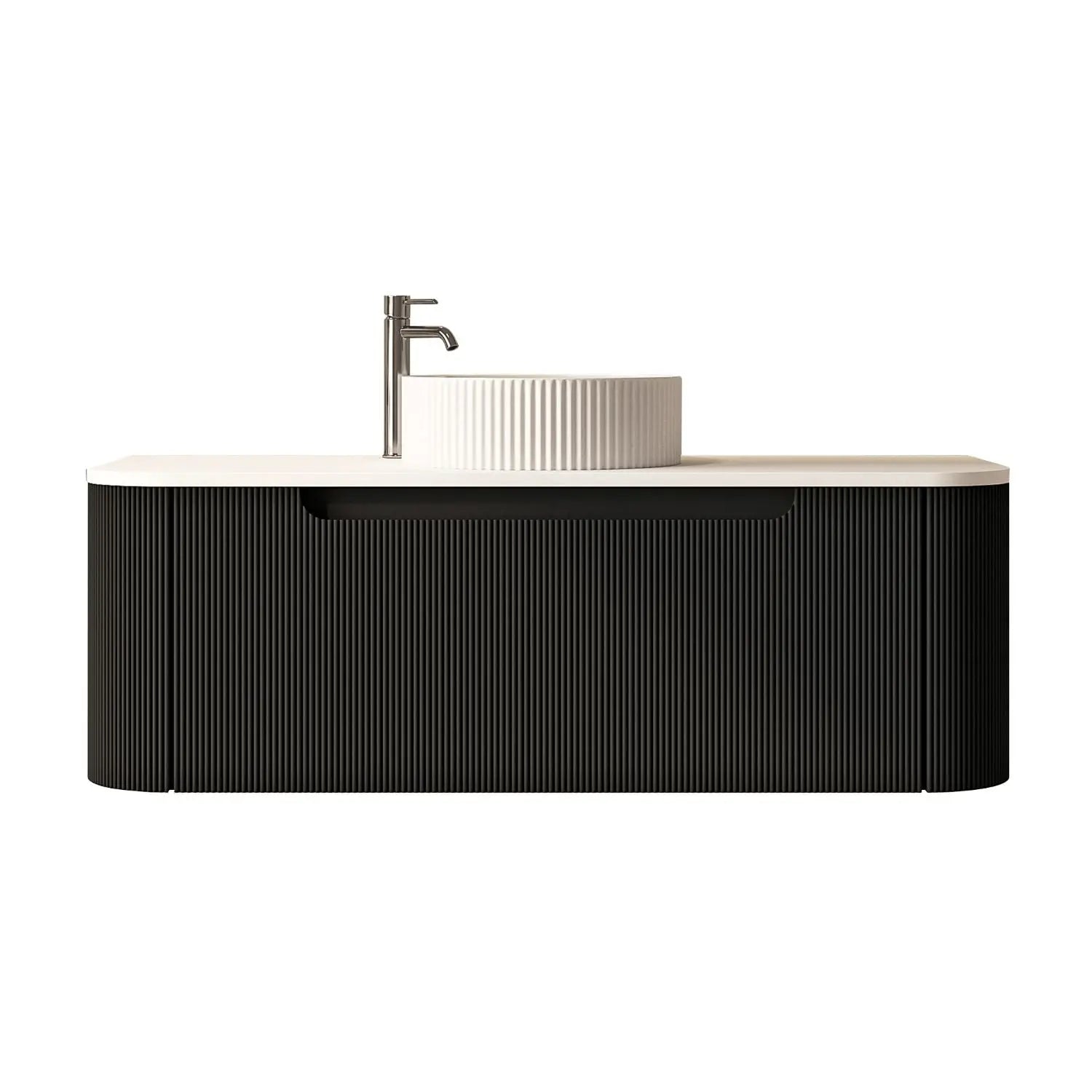Rome 1200mm Wall-Hung Cabinet - Matt Black mercioaustralia