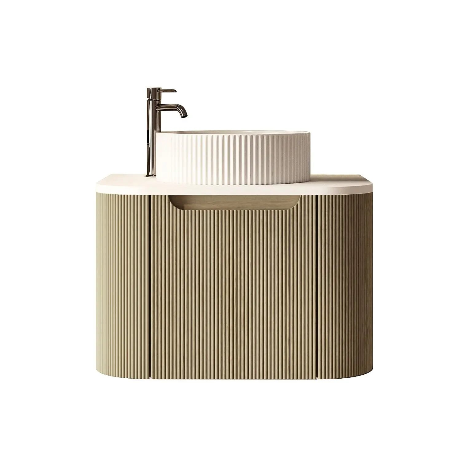Rome 600mm Wall-Hung Cabinet - Bur Oak mercioaustralia