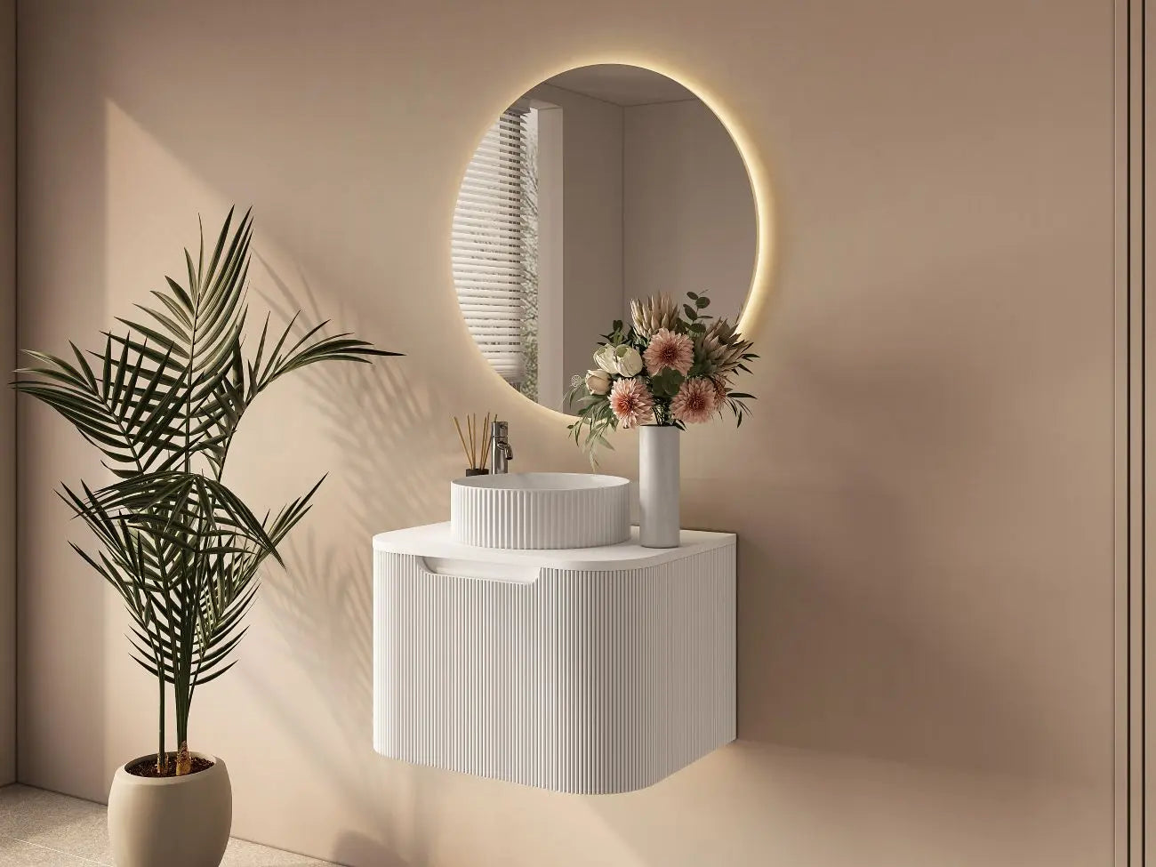 Rome 600mm Wall-Hung Cabinet - Matt White mercioaustralia