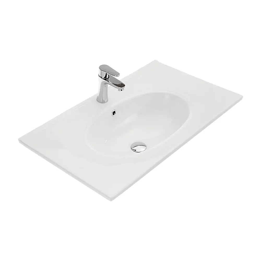Rotondo Full Depth Ceramic Basin Top 750 fienza