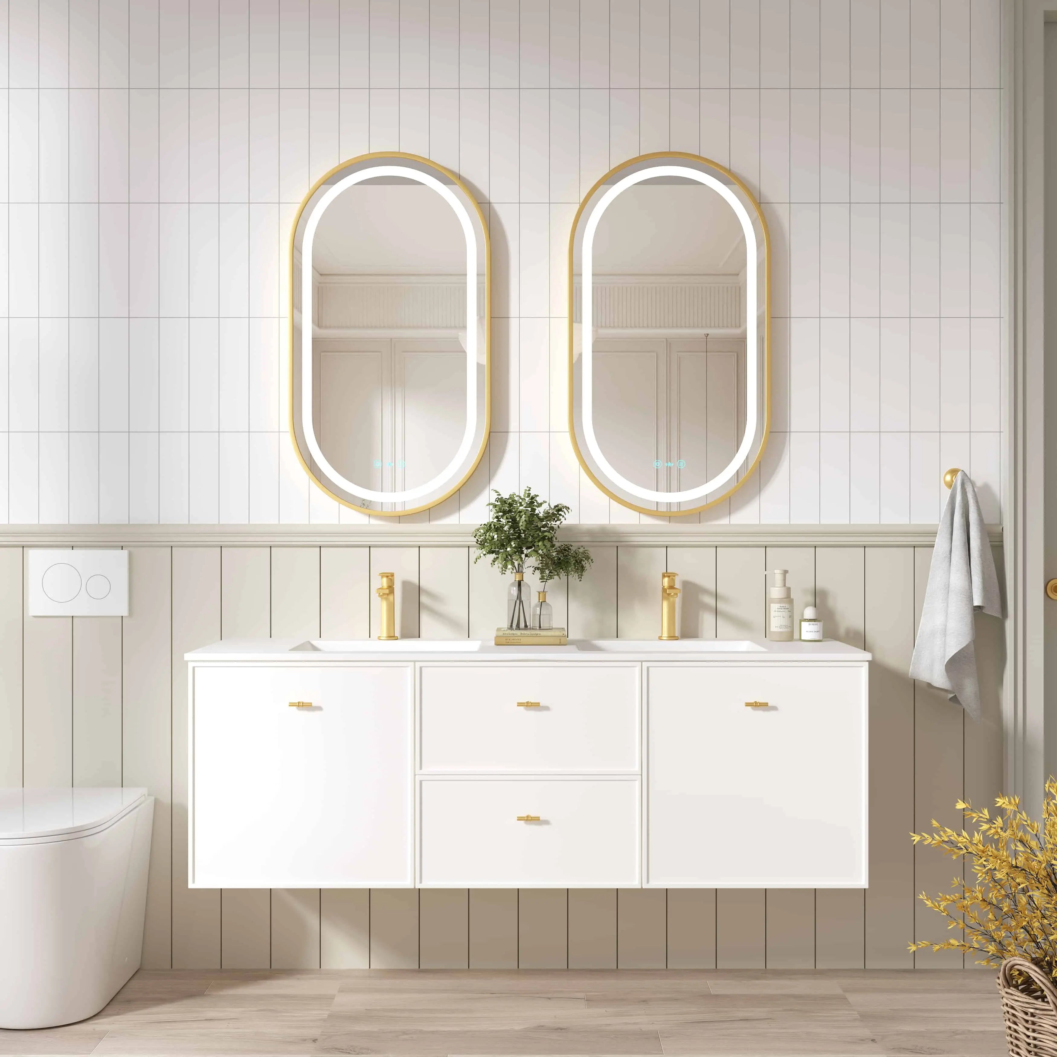 Seattle 1500mm Wall-Hung Cabinet - Matt White mercioaustralia