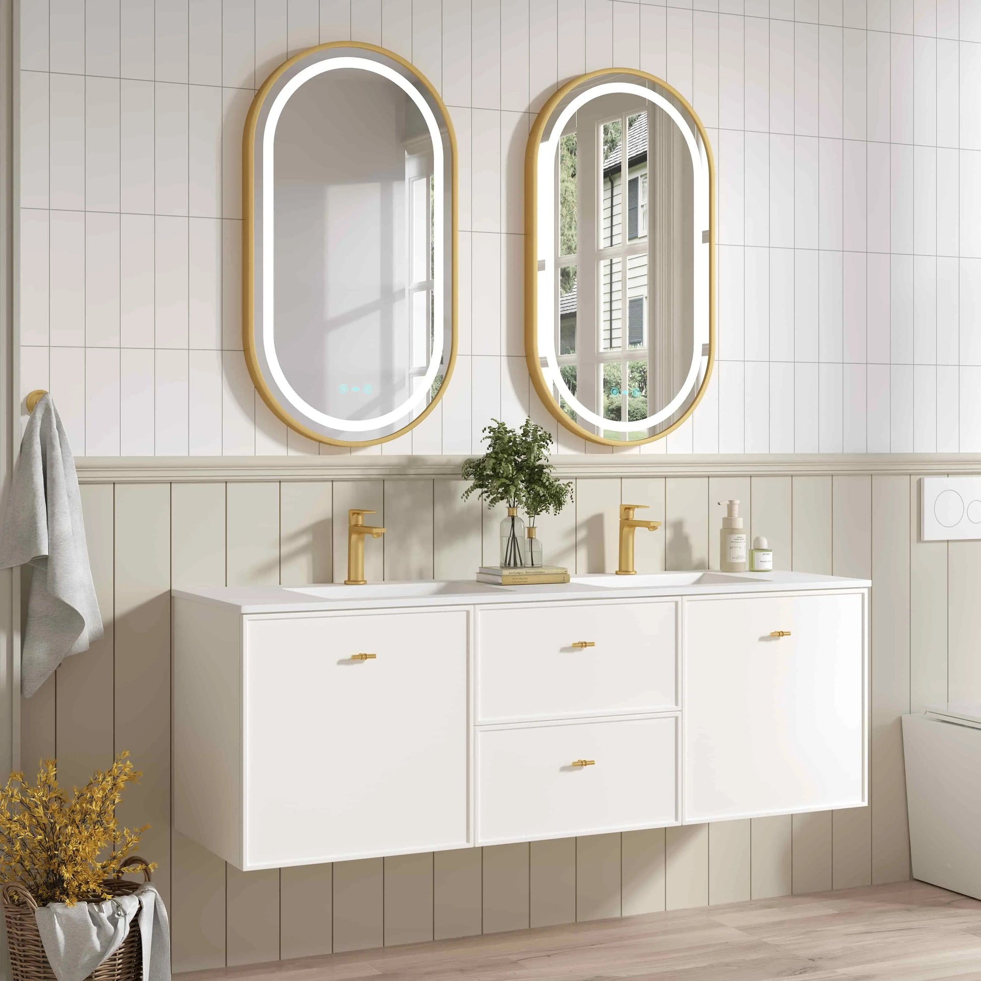Seattle 1500mm Wall-Hung Cabinet - Matt White mercioaustralia
