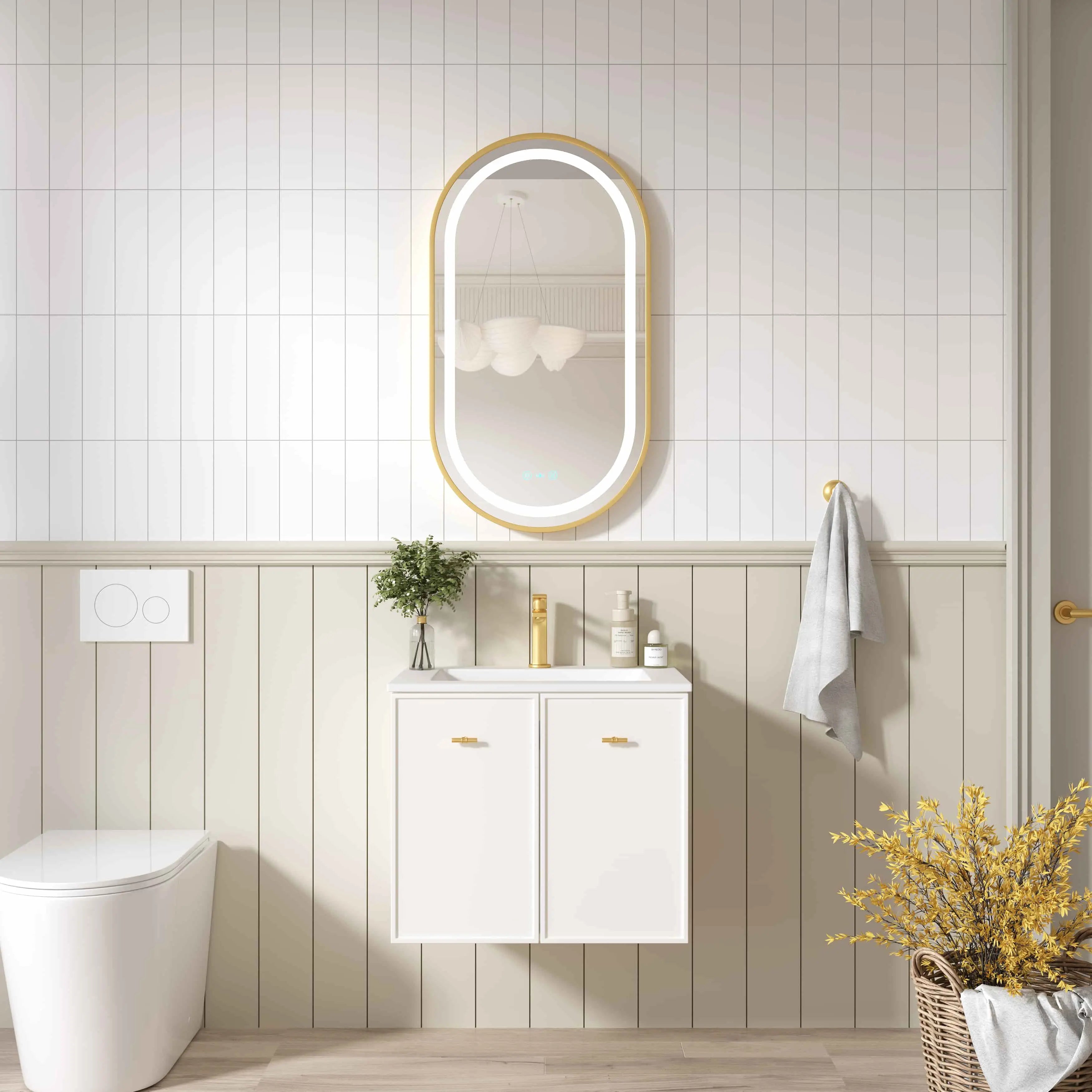 Seattle 600mm Wall-Hung Cabinet - Matt White mercioaustralia