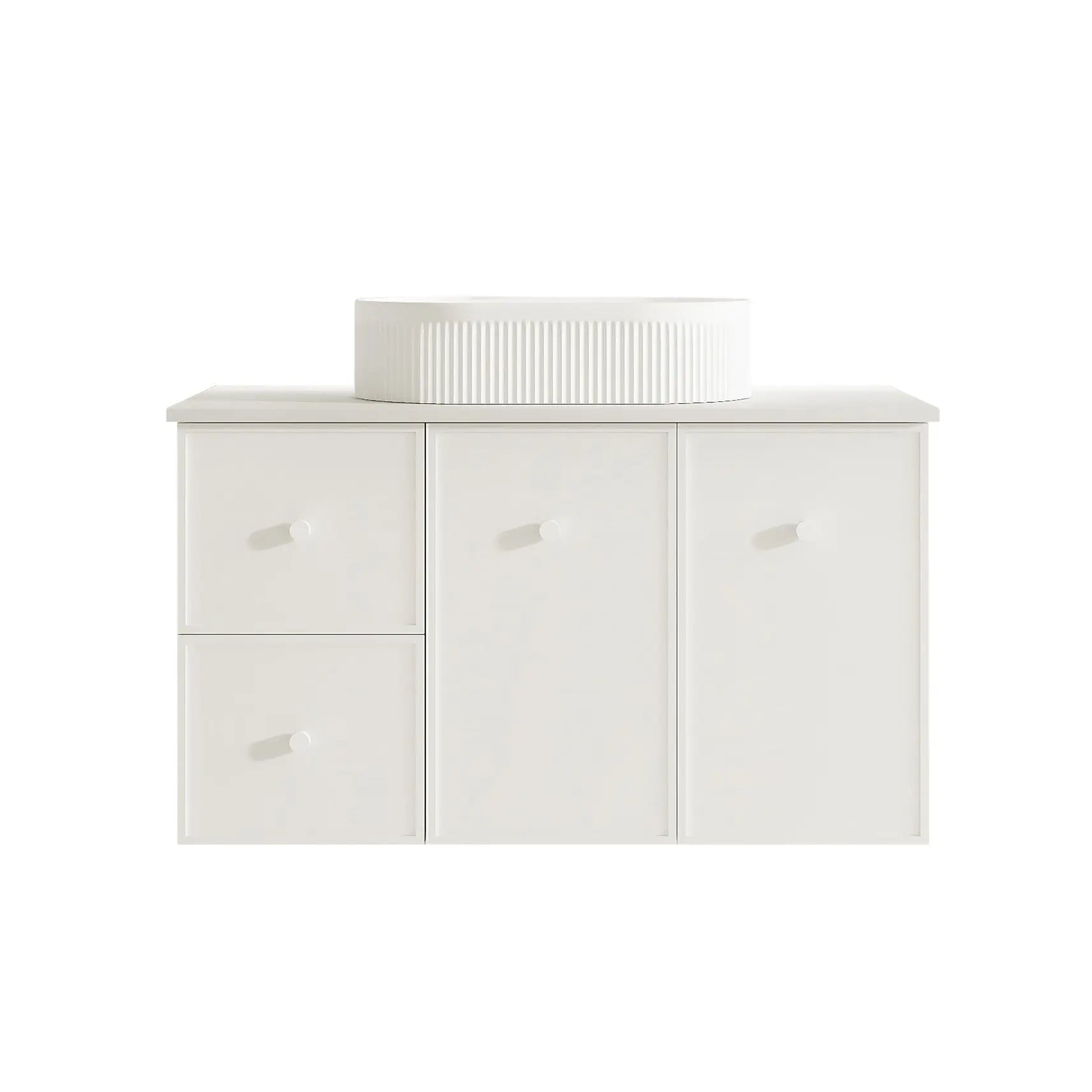 Seattle 900mm Wall-Hung Cabinet - Matt White mercioaustralia