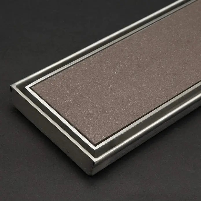 Wide Silver Tile Insert Floor Grate 600~3000 (L) X 100 (W) MM Somer