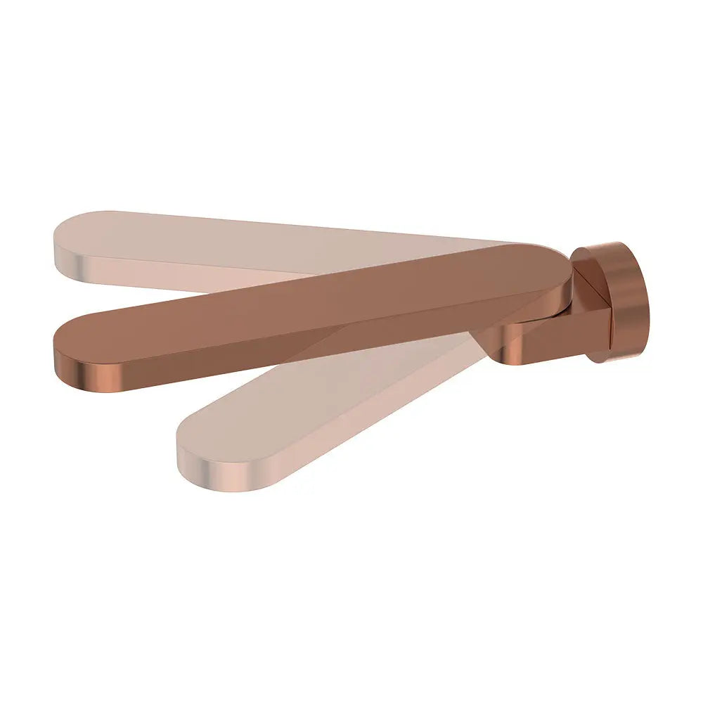 Rondo Swivel Bath Outlet, Brushed Copper fienza