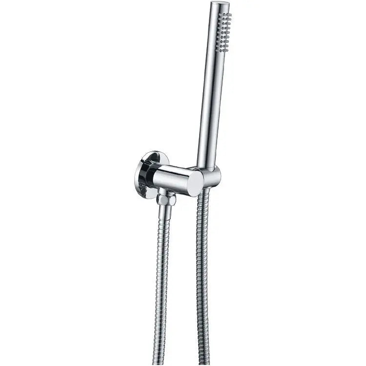 Chrome Shower Rail with Handheld Shower Aquaperla