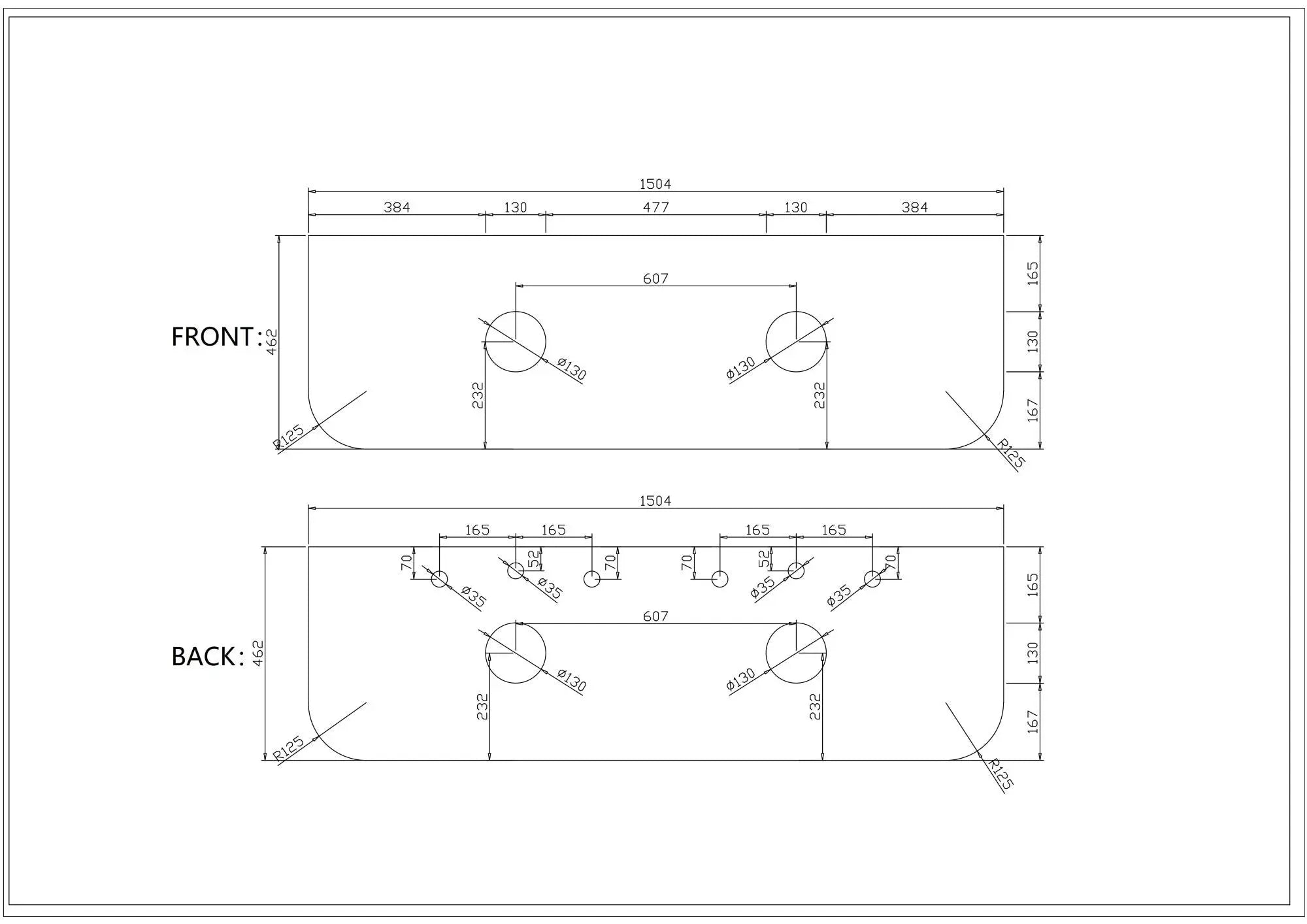 1500mm Stone Top- Silica Free Quartz Stone mercioaustralia