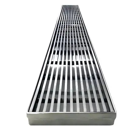 Wide Silver Linear Floor Grate 600~3000 (L) X 100 (W) MM Somer