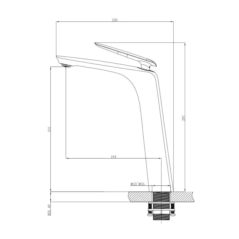 Bellino Chrome Tall Basin Mixer Aquaperla