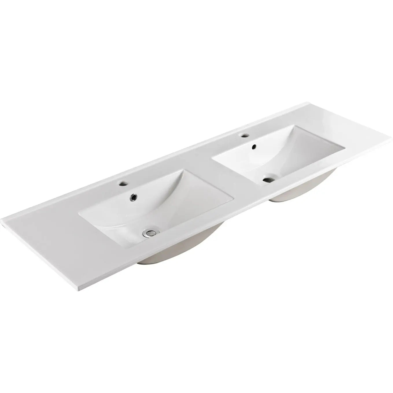 Dolce Full Depth Double Bowl Ceramic Basin Top 1500 fienza