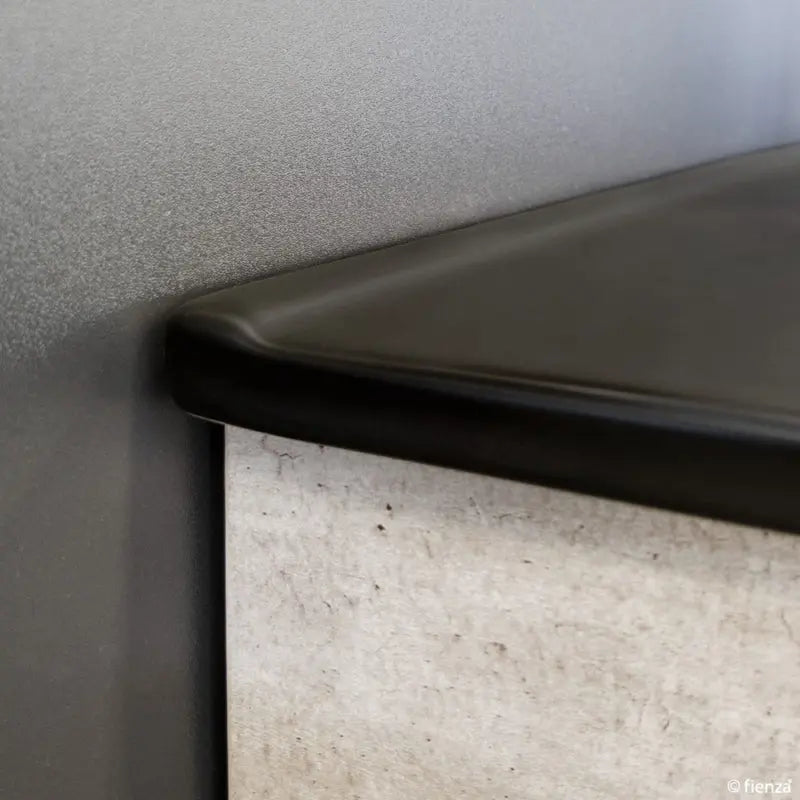 Dolce Matte Black Full Depth Ceramic Basin Top 750 fienza