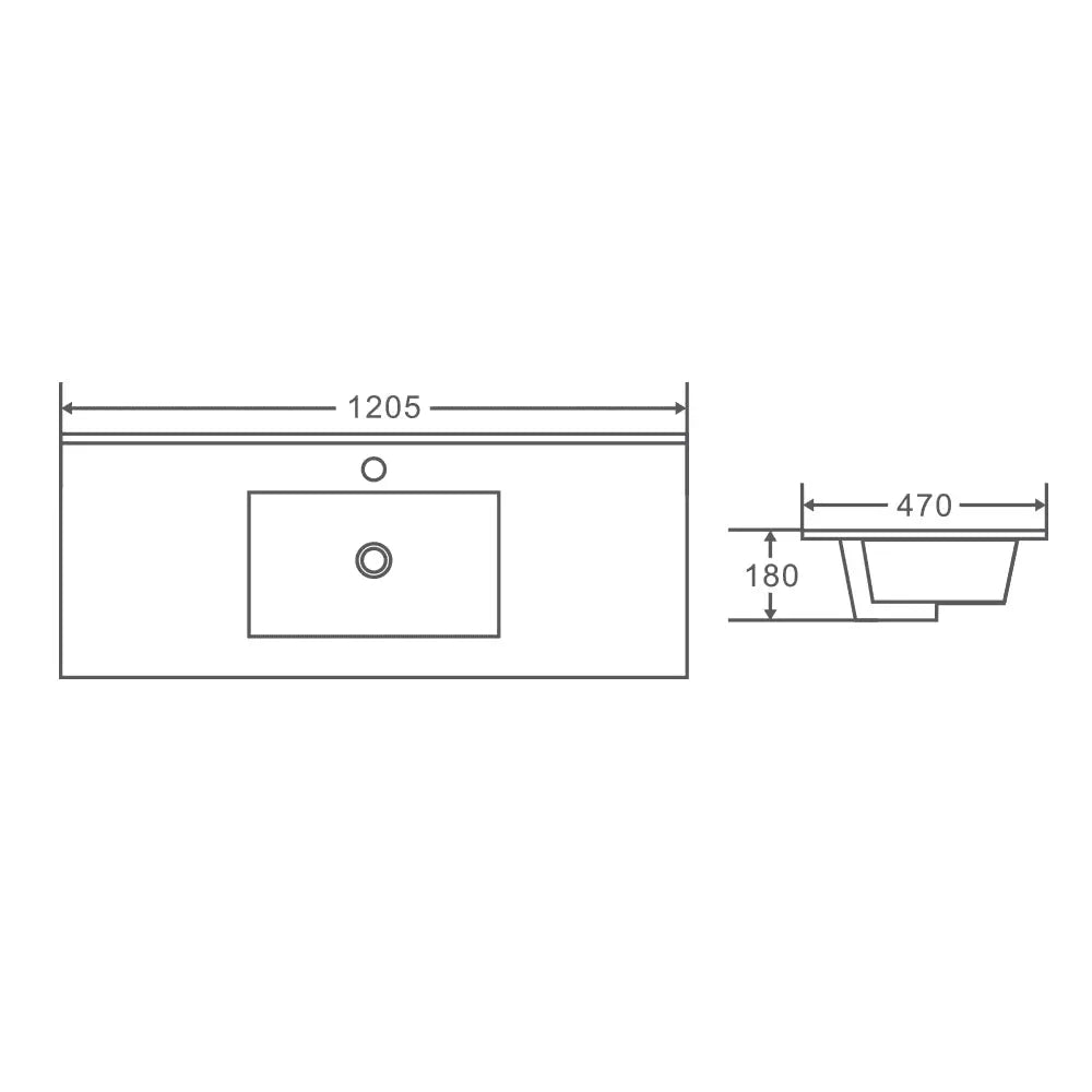 HERA 1200mm Wall-Hung Vanity - Tas Oak mercioaustralia