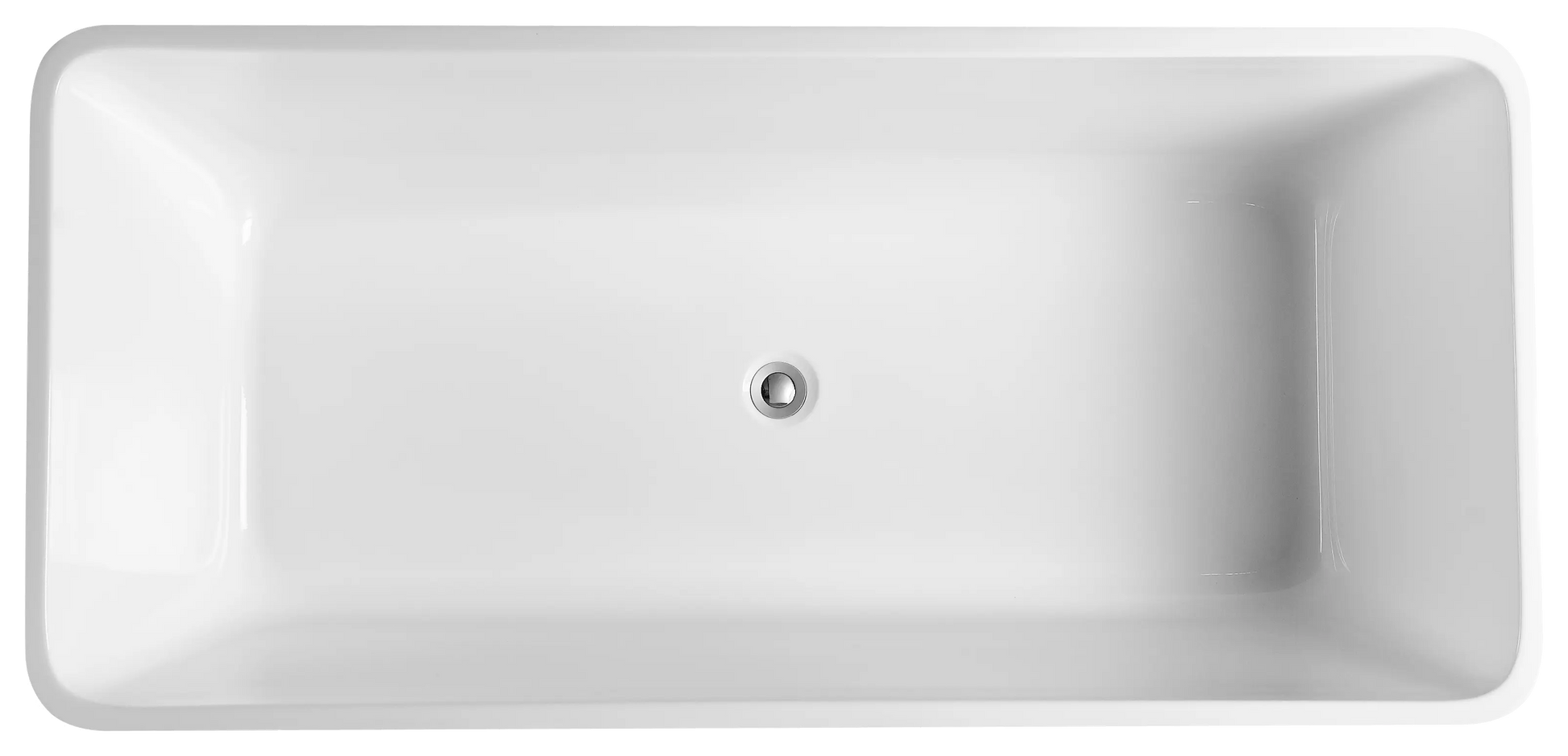 Qubist Gloss White Free Standing Bathtub 1400*710*590mm Poseidonbk
