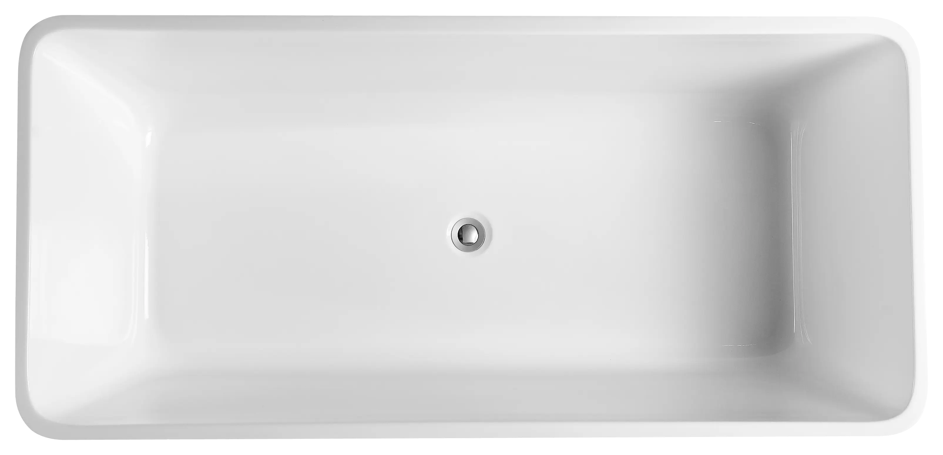 Qubist Gloss White Free Standing Bathtub 1400*710*590mm Poseidonbk