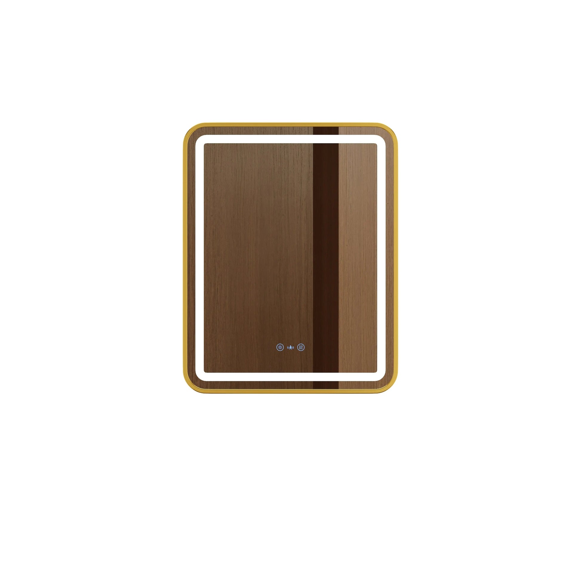 Venus 600×750 / 750×900 / 1200×750mm LED Rectangular Mirror – Brushed Gold Frame mercioaustralia