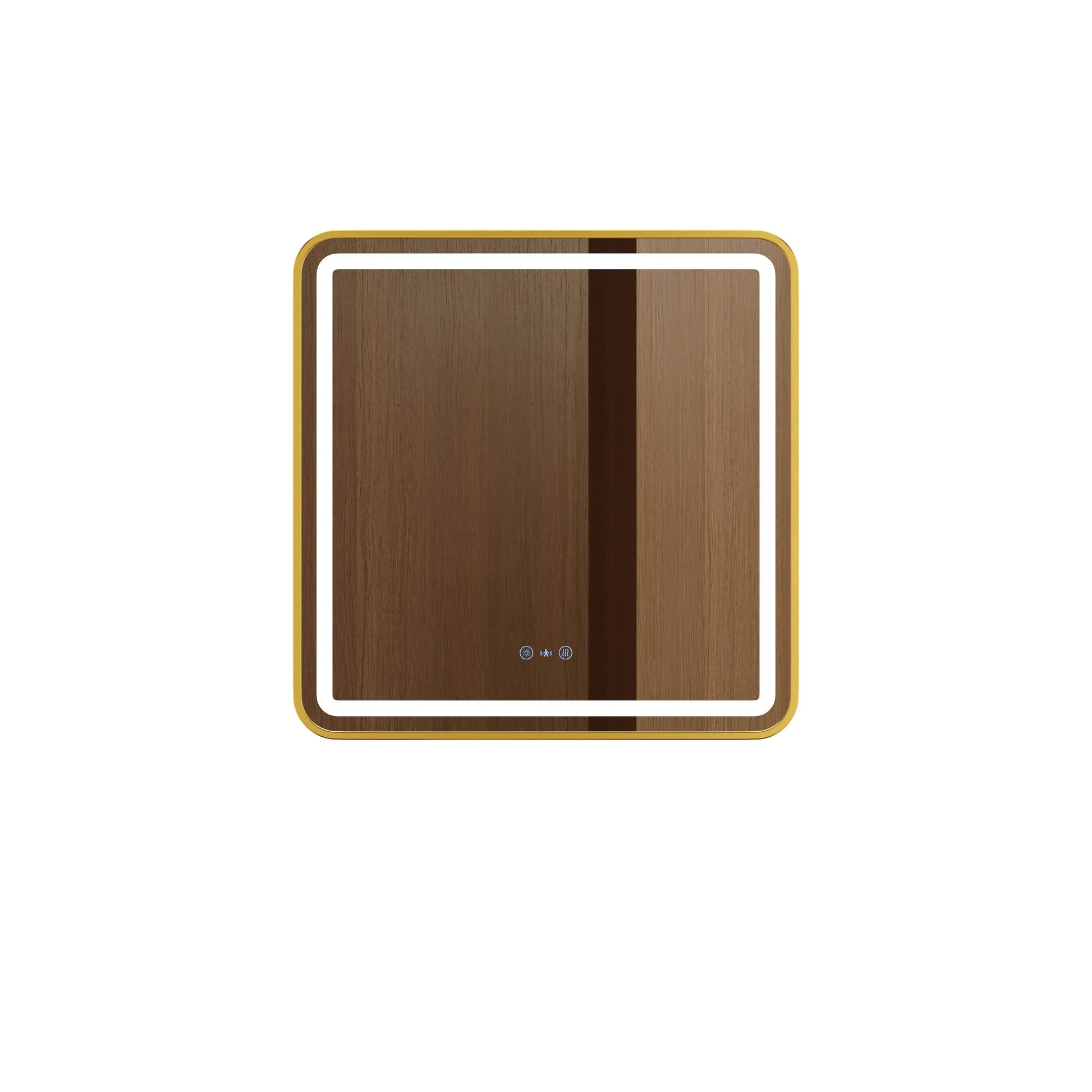 Venus 600×750 / 750×900 / 1200×750mm LED Rectangular Mirror – Brushed Gold Frame mercioaustralia