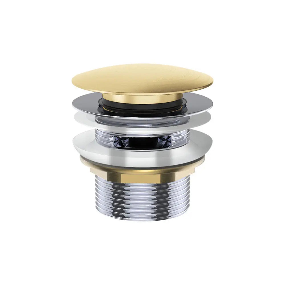 Universal Pull-Out/Pop-Up Brass Cap Bath Waste with Overflow, Urban Brass fienza