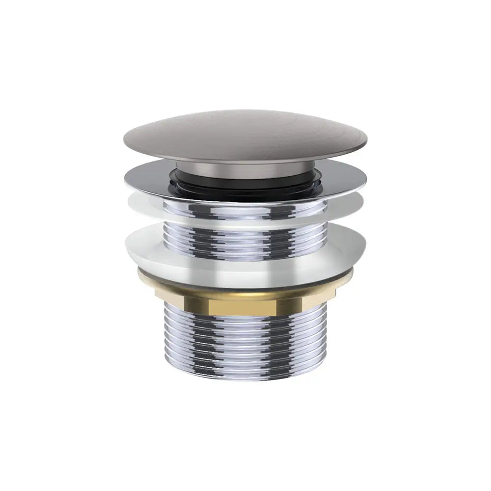 Universal Pull-Out/Pop-Up Brass Cap Bath Waste, Non-Overflow, Gun Metal fienza
