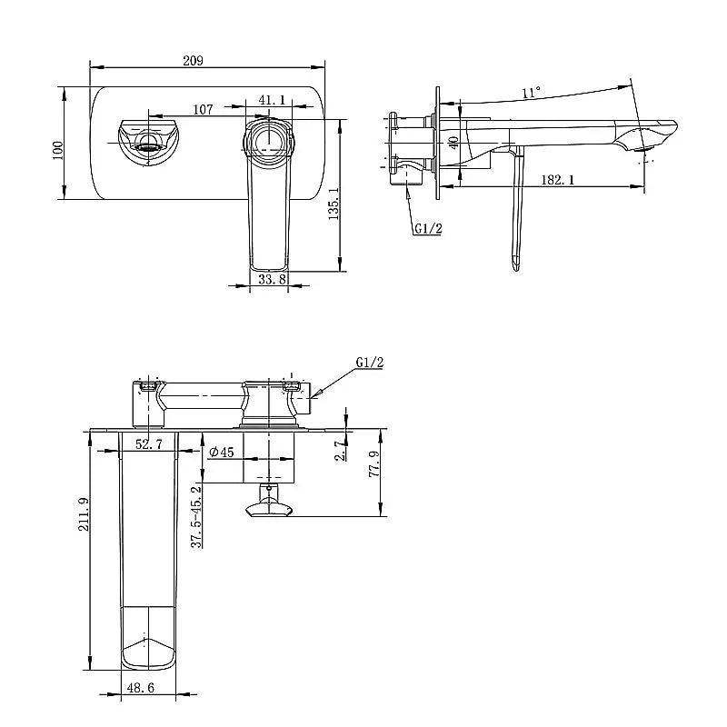 ESPERIA - Chrome Spout Mixer Aquaperla