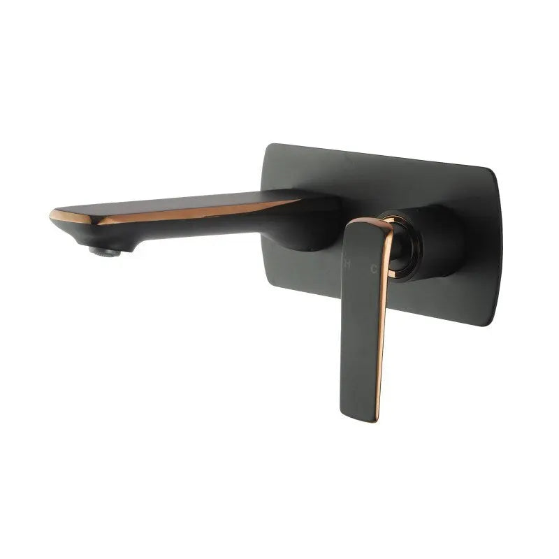 ESPERIA - Black & Rose Gold Spout Mixer Aquaperla