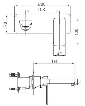 IVANO - Chrome Spout Mixer Aquaperla