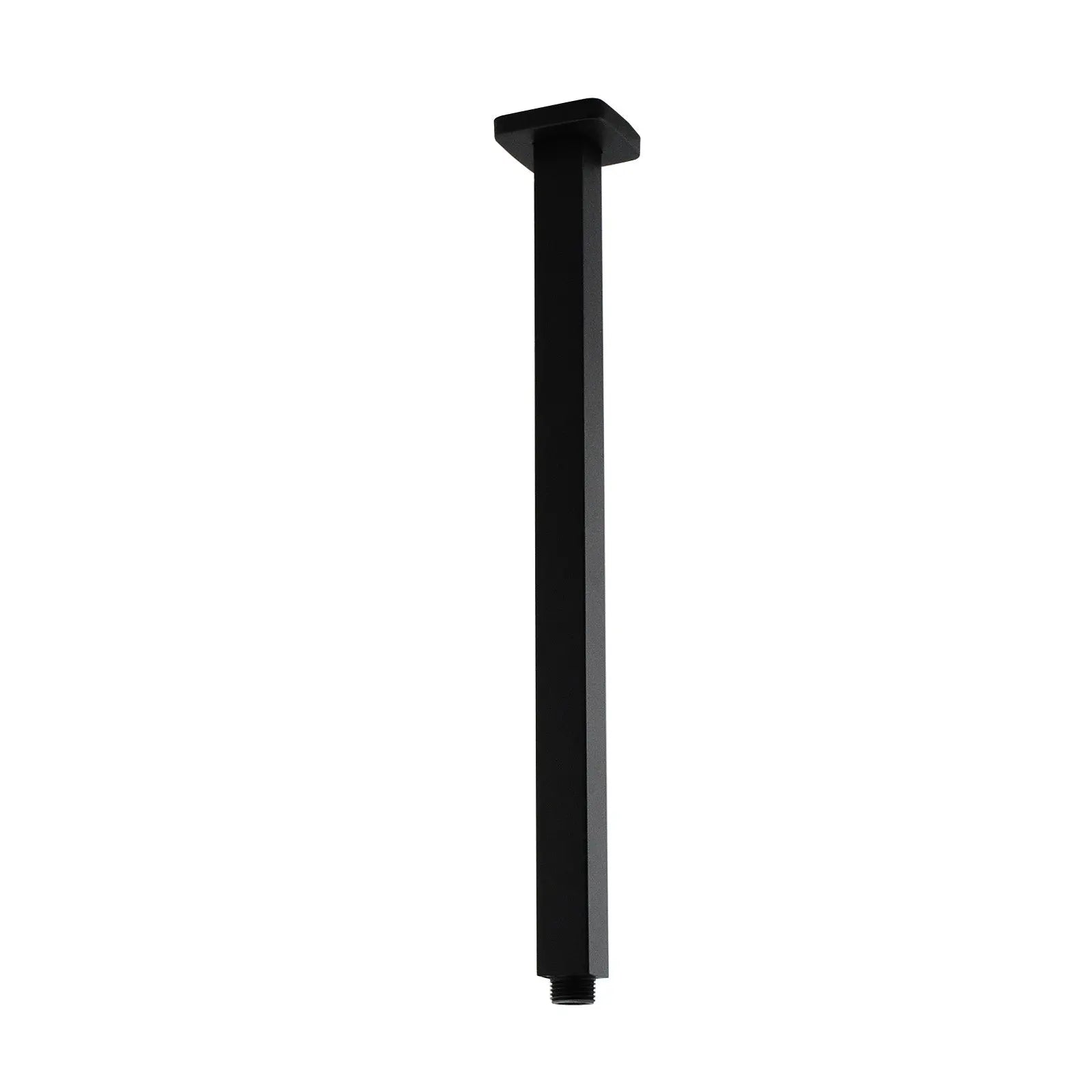 400mm Black Ceiling Shower Arm Aquaperla