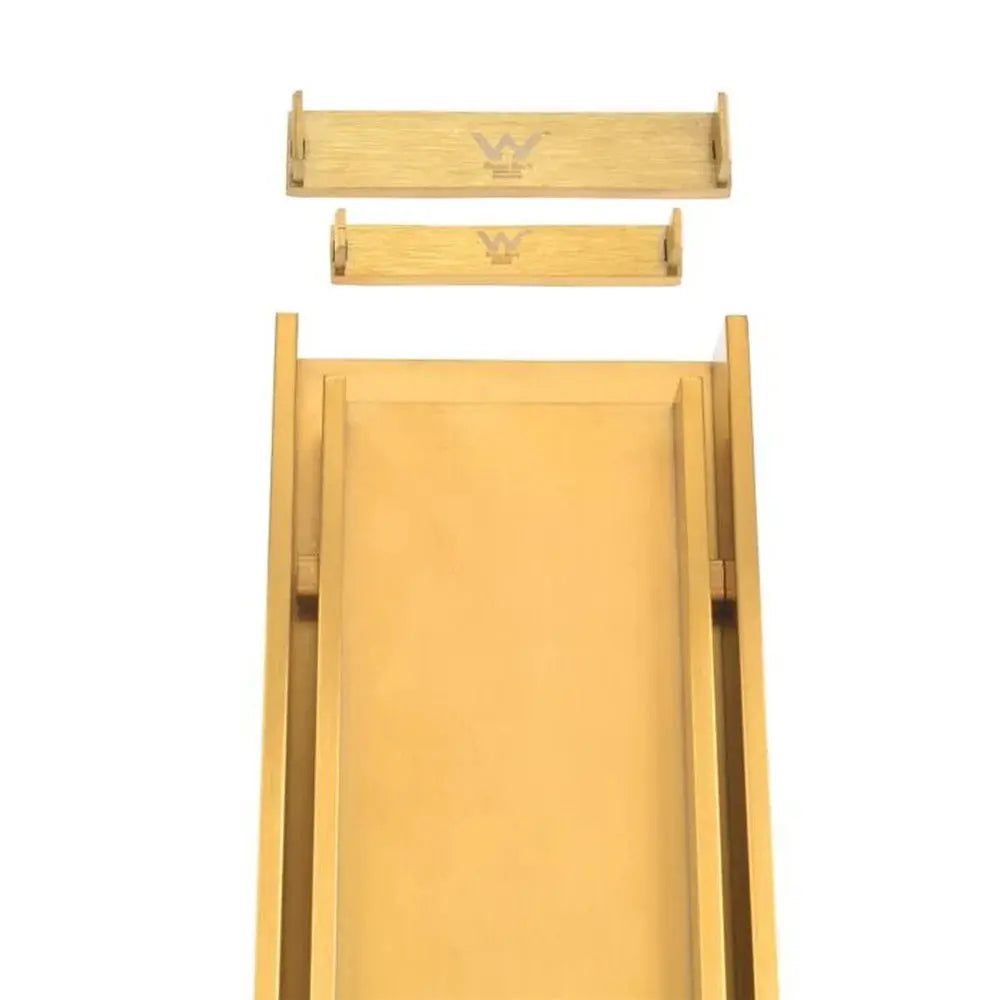 Wide Brushed Gold Tile Insert Floor Grate 600~3000 (L) X 100 (W) MM Somer