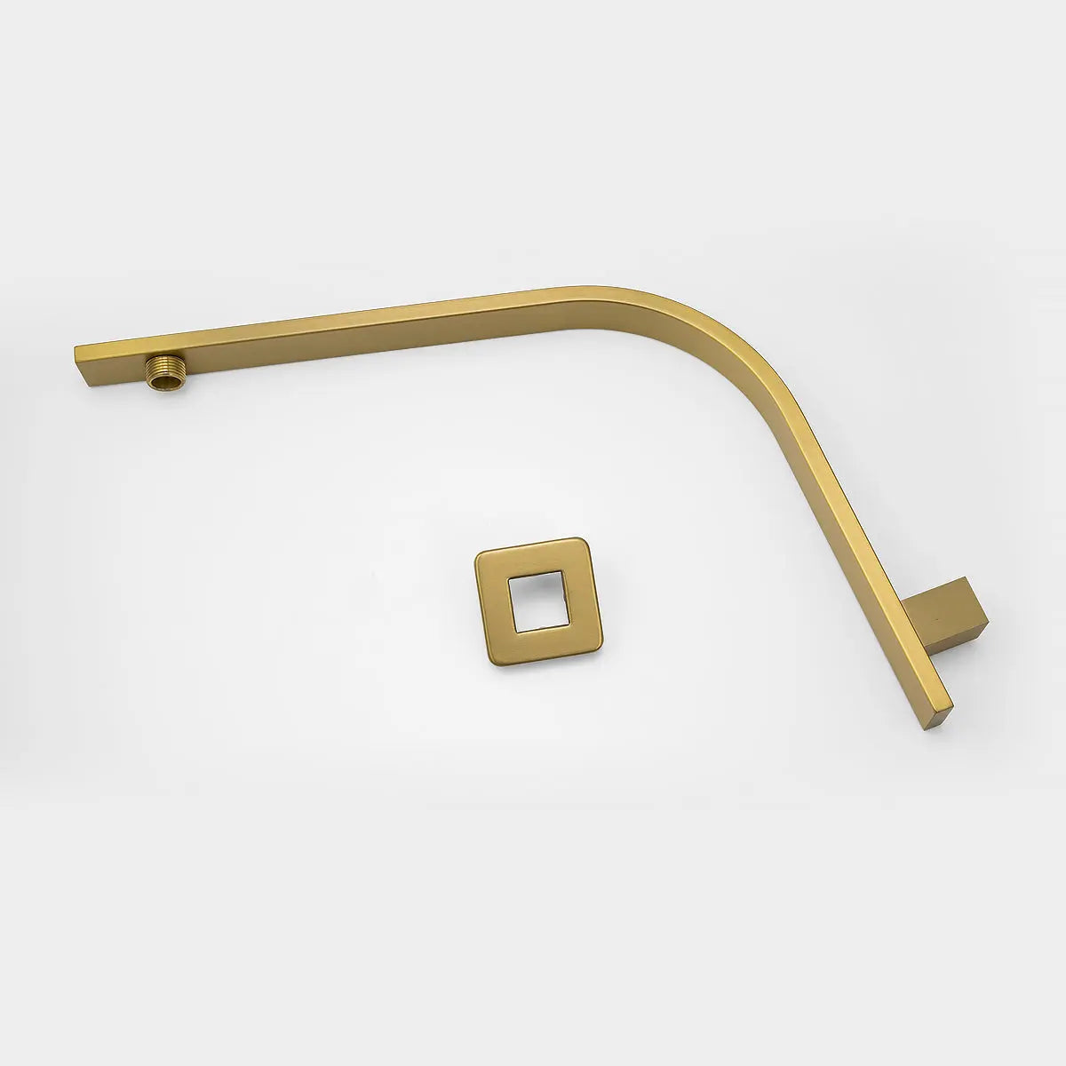 Brushed Brass Wall Shower Arm Aquaperla