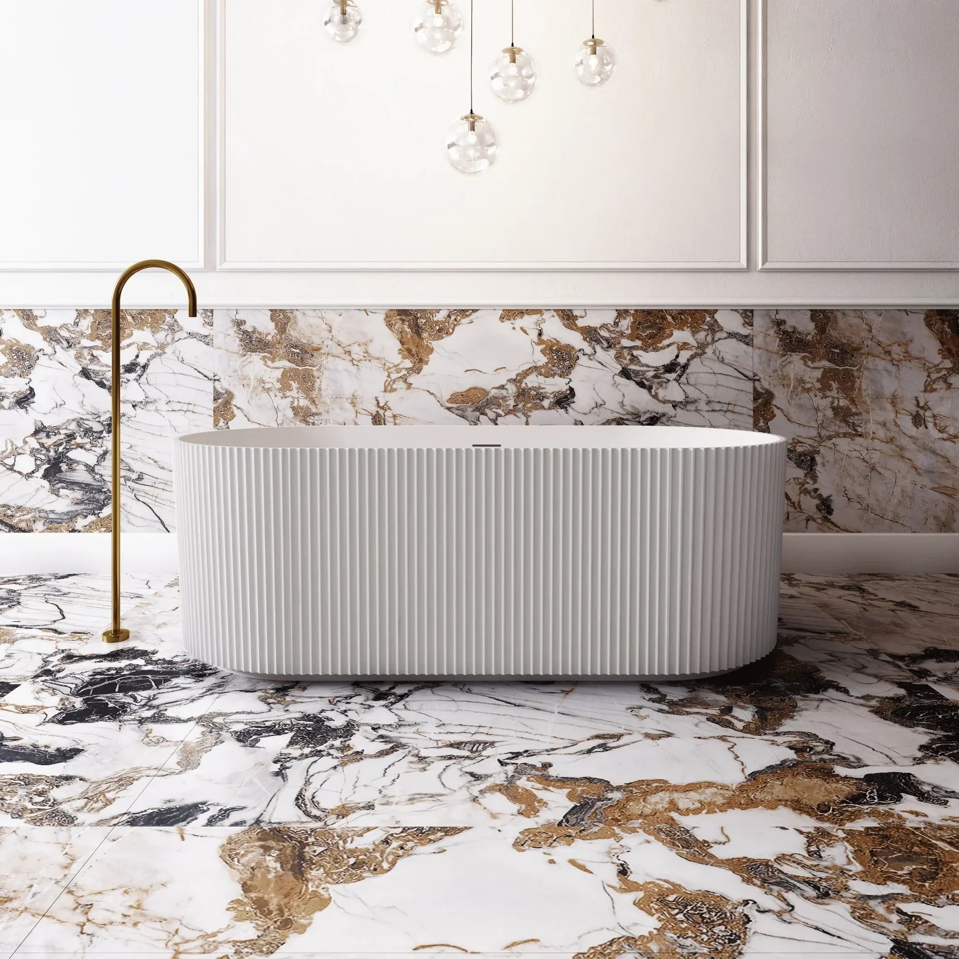 Fluted Bath