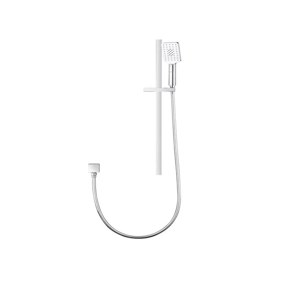 Chrome Shower Rail with Handheld Shower Aquaperla
