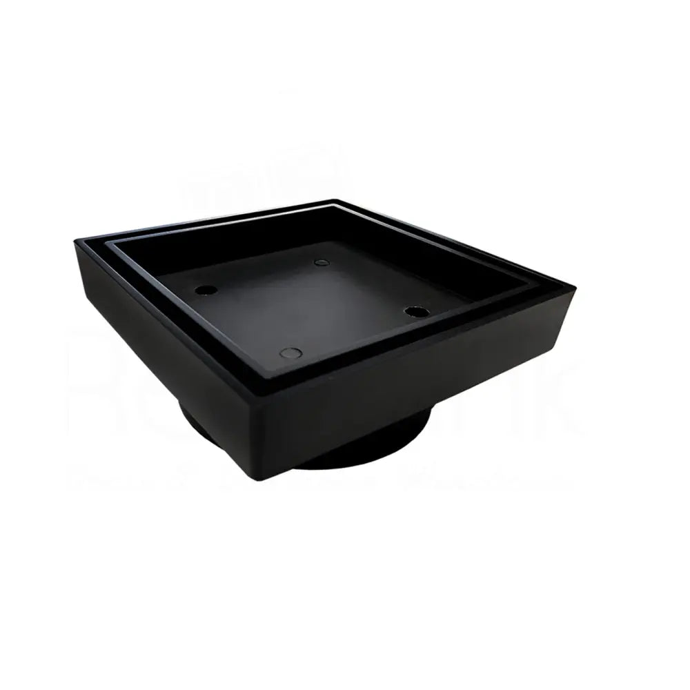 Matte Black Tile Insert Slim Smart Square Floor Waste Somer