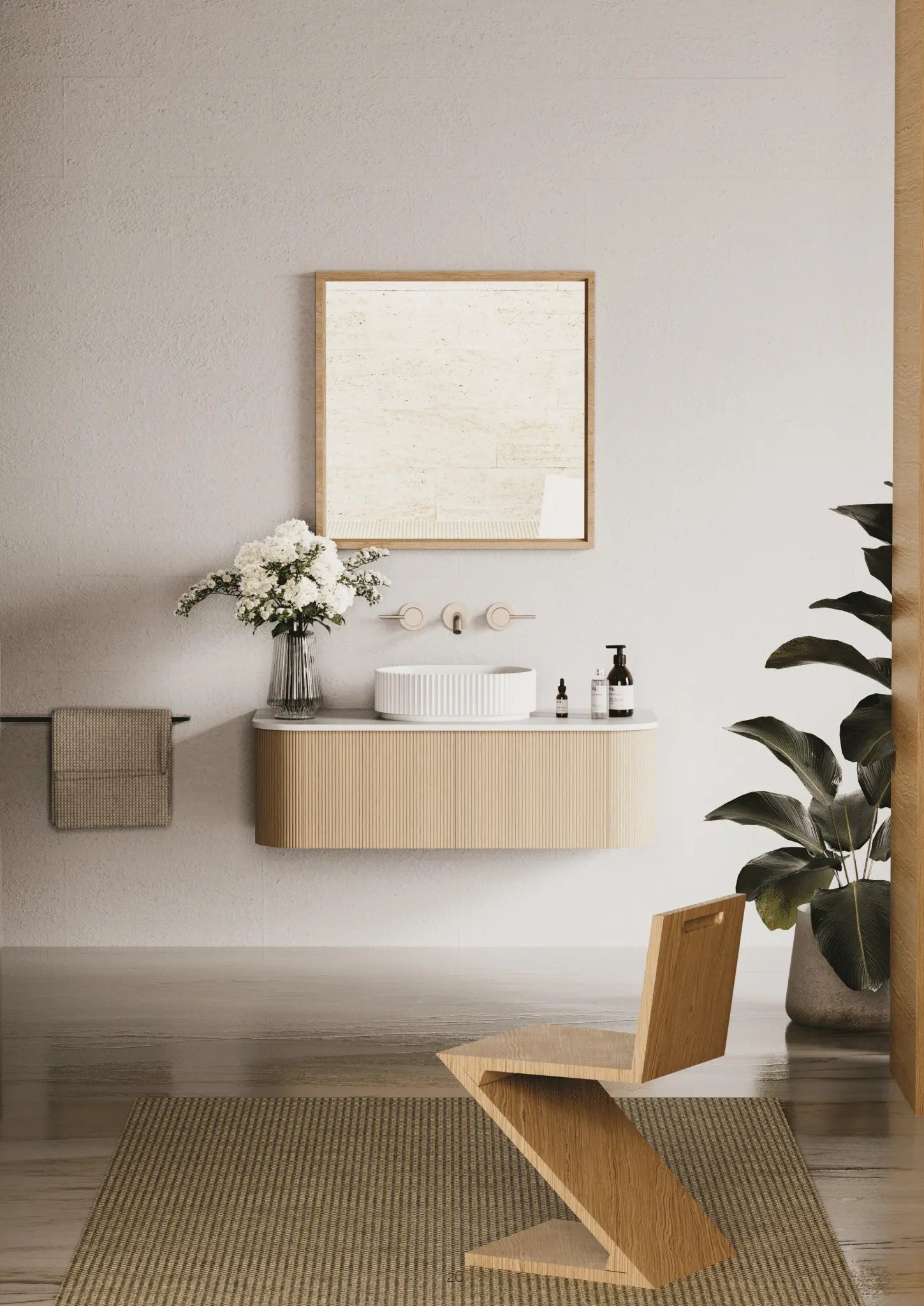 Bronte Cabinet 1200mm (Single Bowl/Prime Oak) Poseidon