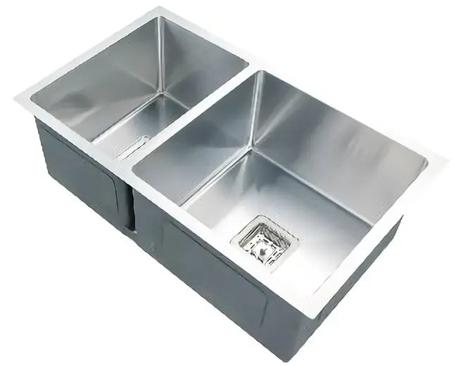 Stainless Steel Double Bowl Sink 750*450*235mm Poseidonbk