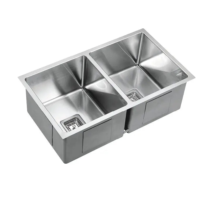 Stainless Steel Double Bowl Sink 775*450*235mm Poseidonbk